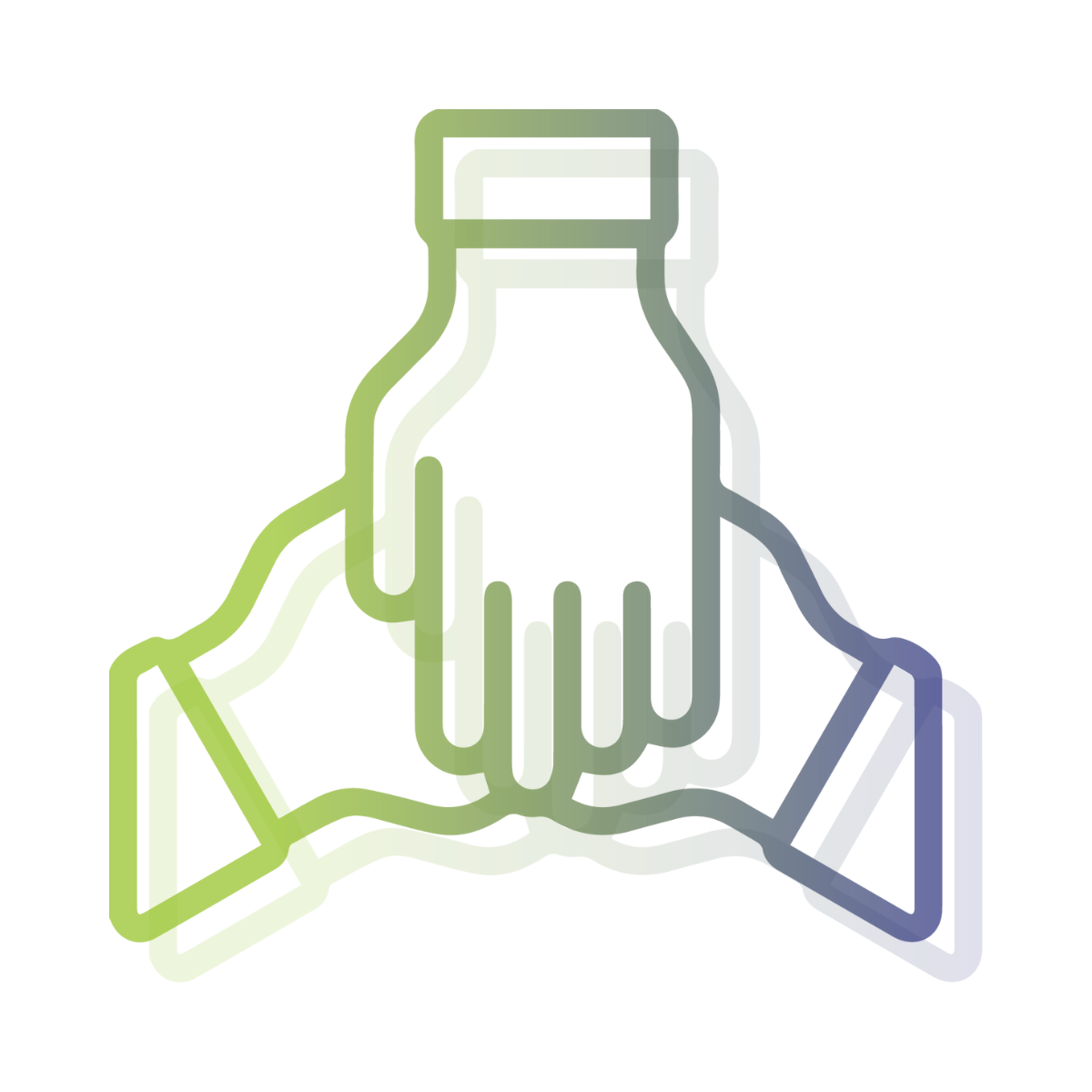 Logo de mains jointes représentant le partenariat