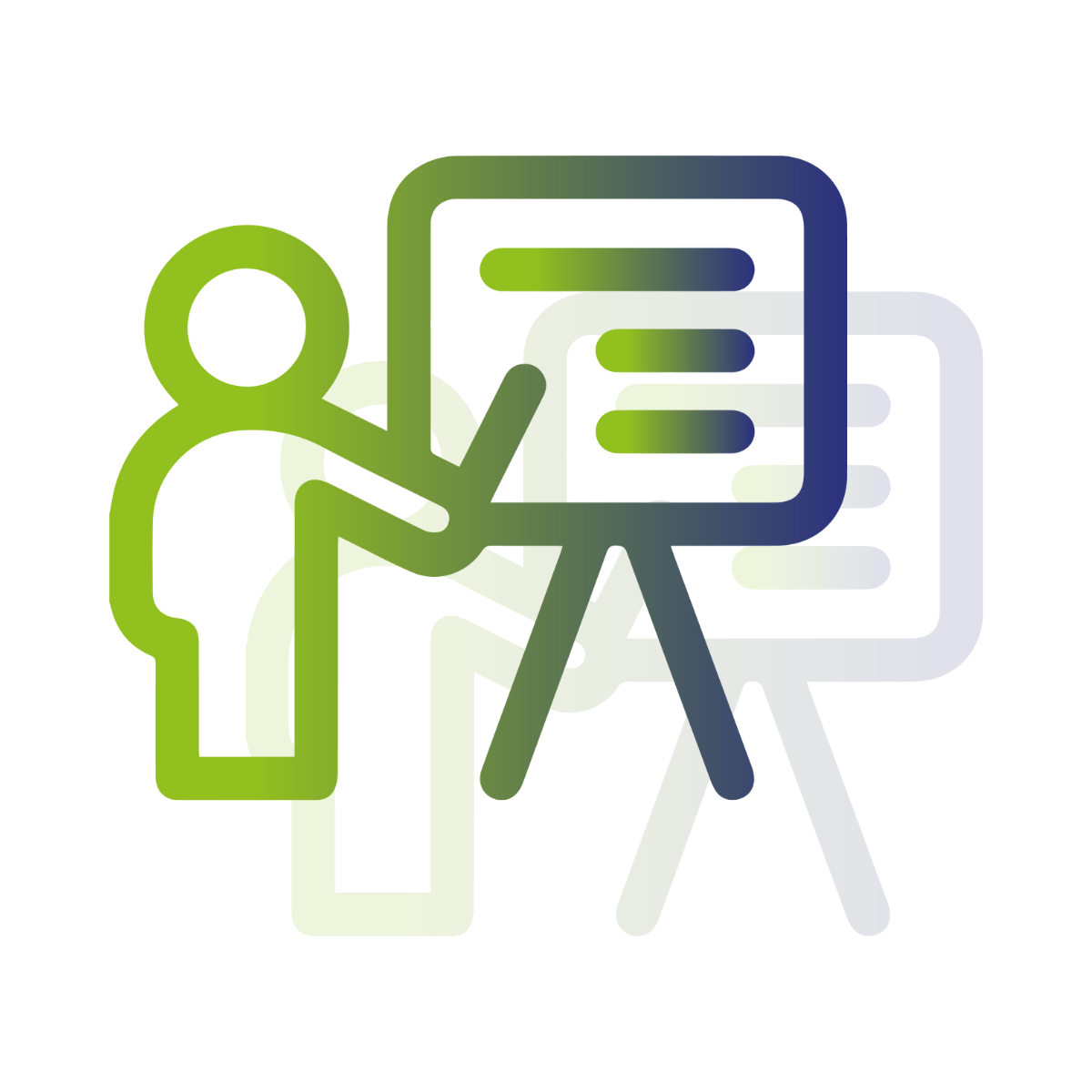 Logo d'un formateur pendant une séance de formation