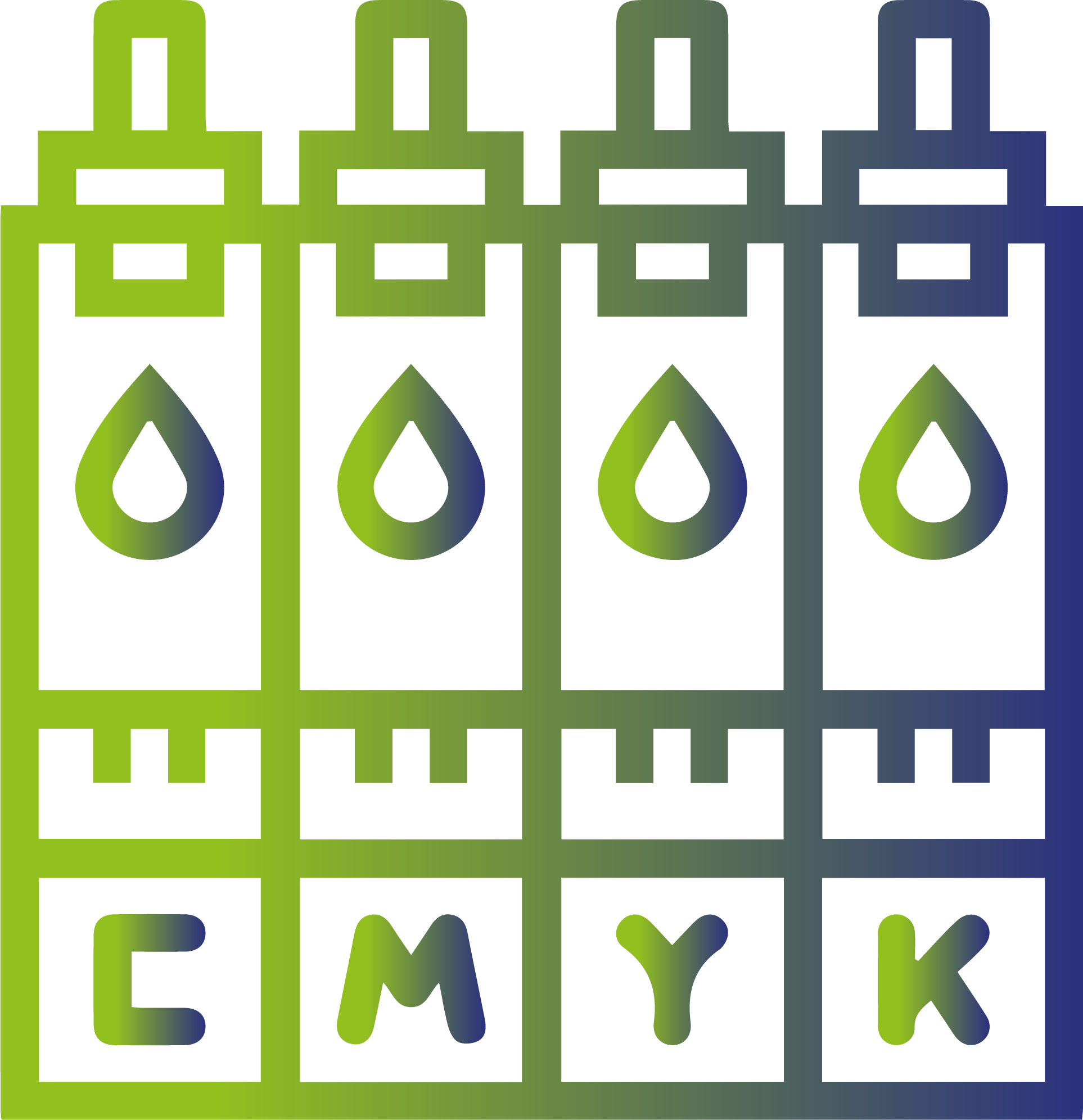 Logo représentant des consommables d'impression