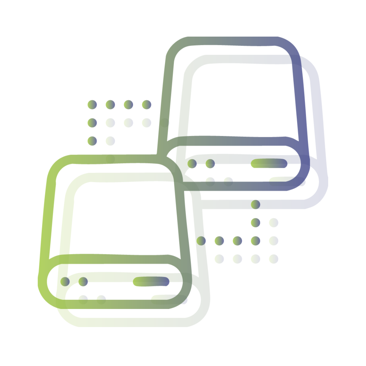 Logo représentant le réplication des données