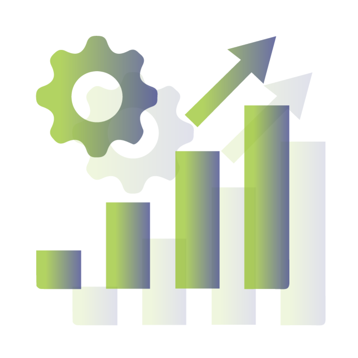 Logo d'un graphique montrant une hausse des performances