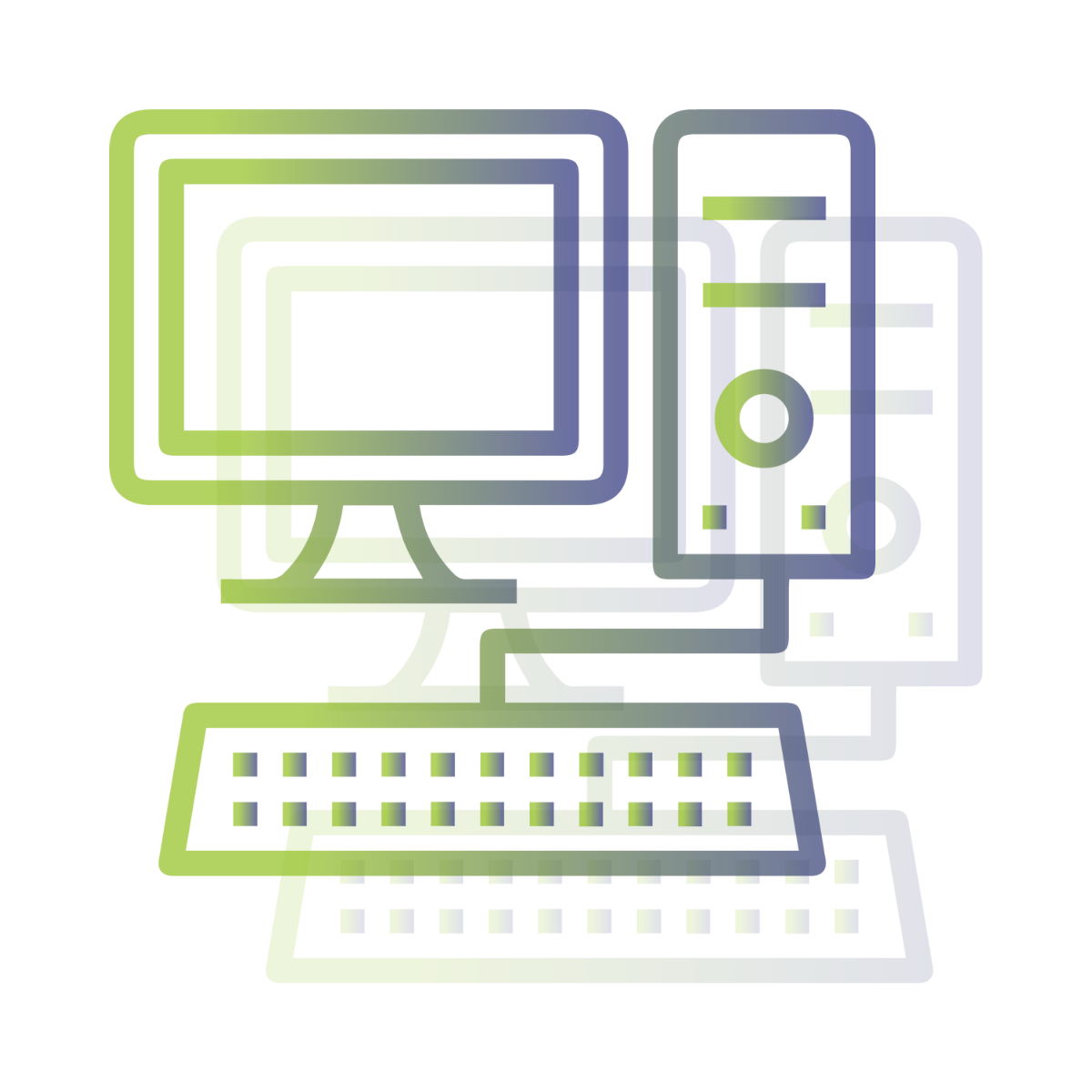 Logo représentant un ordinateur fixe