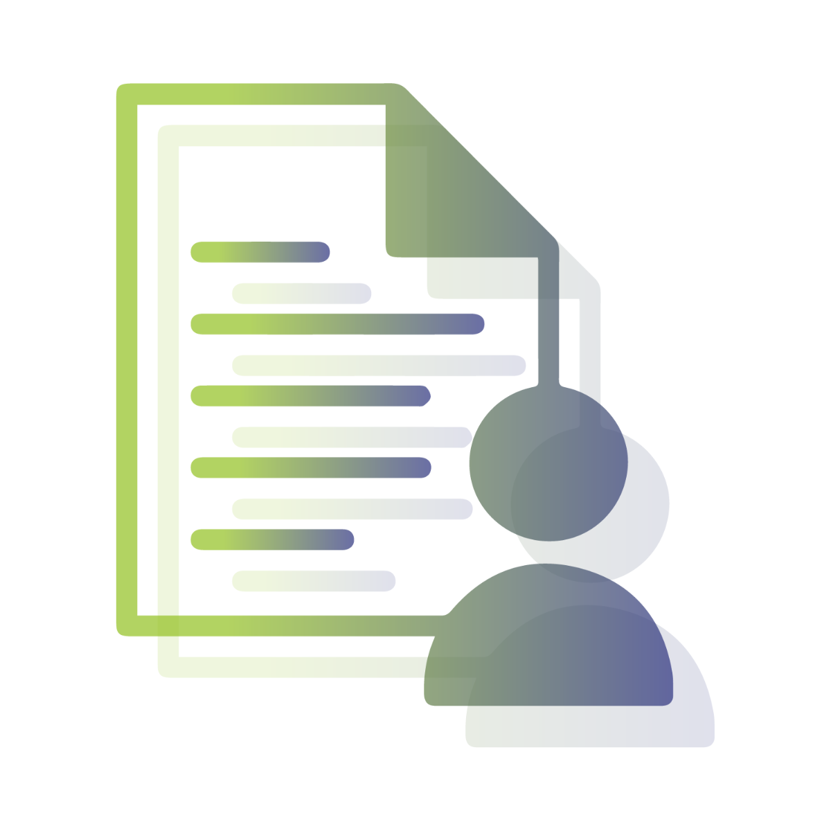 Pictogramme représentant un fournisseur et d'un document